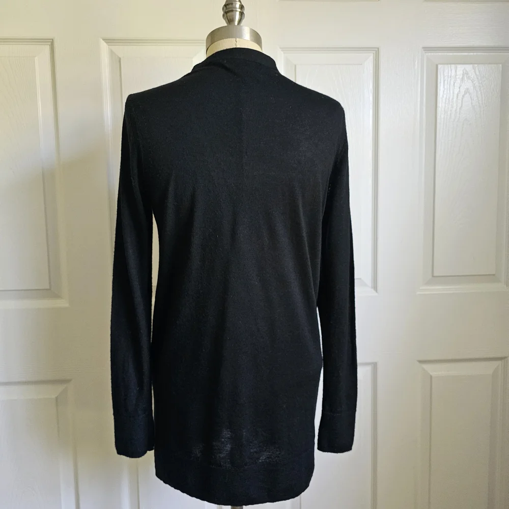 Banana Republic Black Merino Wool Cardigan - Picture 3 of 7